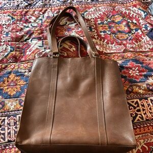 Able leather tote bag